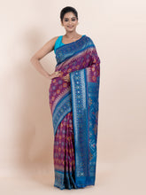 KAVVYA  PURPLE TWO TONE SAREE